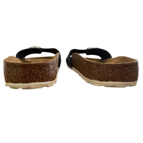 Birkenstock Madrid Icy Metallic Azure Blue Birko-Flor Sandals Sz 38 - Picture 5 of 6